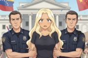 【悲報】トランプのベネズエラ介入を批判した女性、米警察に逮捕される…。これ半分中国だろ