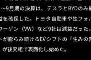 【悲報】有力紙「昇る米テスラ・中国BYD！沈む伝統的な自動車メーカートヨタ・ホンダ・日産ｗｗｗ」