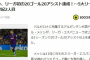 メッシがリーガ史上初の20G20A達成したけど別に凄くないよな、周りのおかげだろ