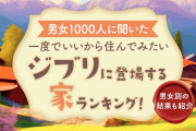 『ジブリ』一度でいいから住んでみたい家ランキング！総合・男部門・女部門全てで1位に輝いたのは？