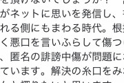 ネット上での誹謗中傷について、皆さんの体験やご意見を頂けないでしょうか？ #朝日新聞