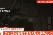 【熊に謝罪を】93歳男性が自宅で死亡→秋田県警「熊に襲われた可能性」→県警「司法解剖したら殺人事件だわw」