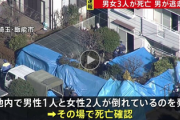 【緊急速報】埼玉・飯能で男女3人が殴り殺され死亡、凶悪犯が逃亡中「人が殴られている」との通報多数