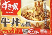 すき家の牛丼の冷食が売ってたから買ったんやけどさ