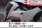 【悲報】足立区11人轢き逃げ2名殺害男37歳(指名非公表)の母「車は好きな子だったけど」