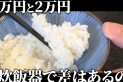 人気YouTuber「10万円と2万円の炊飯器って味の違いあるの？絶対ボッタクリだから検証するわ」→衝撃の結果に
