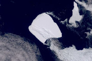 南極海に浮かぶ世界最大の氷山「A23a」…浸食で巨大な穴やアーチが形成！