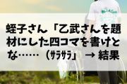 【悲報】蛭子さん「乙武さんを題材にした四コマを書けとな……（ｻﾗｻﾗ」 → 結果