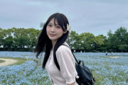 SKE48上村亜柚香、相川暖花、浅井裕華がネモフィラ畑へ