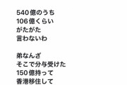 大王製紙前会長「540億のうち106億溶かしたくらいでガタガタ抜かすな。貧乏人風情が」