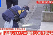 逃走中の中国籍の30代男を確保　東京・新宿区高田馬場で女性（30代）が男に刺される　警視庁