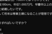 【画像】婚活女性（48歳）の男性に求める条件がこちら