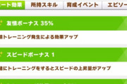 【ウマ娘】逃げきりシスターズのグルサポが出て、逃げ人権サポカになる(逃げに使えない)