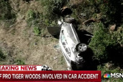 ◆悲報◆タイガー・ウッズ氏、韓国ヒュンダイのジェネシスに乗って大事故！横転・大破し脚に複数の怪我