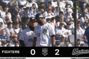 加藤の牽制悪送球によりロッテ貴重な追加点！
