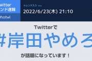 岸田辞めろがTwitterトレンド入りして草
