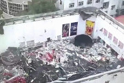 【中国】中学校の体育館が倒壊、屋根がすべて崩落！中では生徒がバレーボールを…