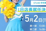 【STU48】中村舞、5/2(火)『森永のおかしなおかし屋さん』の1日店長に就任決定??