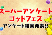 【パズドラ】11/30（土）12時開幕！スーパーアンケートゴッドフェス対象判明に対する反応まとめ