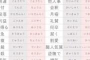 「実は読み間違えてる漢字」がこちらｗｗｗ（※画像あり）