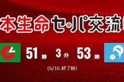 パリーグ53勝　セリーグ51勝（6月16日時点）