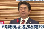 【は？】安倍首相「前回増税と比べて今回は増税前の駆け込み需要が起きてない。自分の発言で消費者の不安を取り除けた証拠だな（にっこり）」