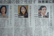 宇山教授「日本学術会議の特殊法人化後には右派が入って学術会議の活動を政治化させる可能性がある」