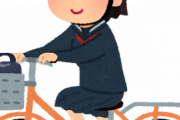 中学校まで1kmしかないのに自転車通学エリアだった。田舎だからなのかな