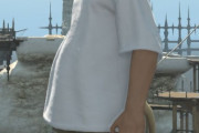 【FF14】ミコッテ男性、7.3実装のプレーンTシャツを着るとララフェルお腹の妊婦っぽい体系になってしまう不具合が発見されるｗｗｗｗｗｗ