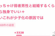 【悲報】ガルちゃん女子「弱者男性と結婚するぐらいなら独身でいい」3000いいね