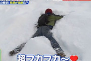 【マジ注意】どっさり積もった雪にダイブして人型をつける遊び、素人がやるとガチで恐ろしい事になるからやめろ！　雪国民が注意喚起