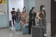 日本への団体旅行解禁 中国 広州からの第1陣 関西空港に到着