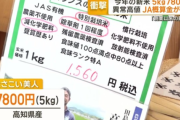 今年の新米価格、５kg７８００円でスタートｗｗｗｗｗ