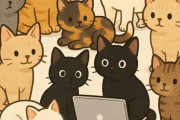 どんなに猫がたくさんいてもパソコン作業を邪魔されない方法