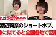 【日向坂46】渡辺莉奈のショートボブ、●●に似てると全国各地で話題に【日向坂・日向坂で会いましょう】