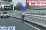 【悲報】おじいちゃん、首都高にチャリで行く