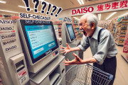 【地獄絵図】ダイソーのセルフレジを使いこなせないジジイ、ブチギレｗｗｗｗｗｗｗｗ