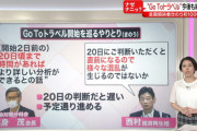 尾身教授、GOTO開始の判断を先延ばしするよう進言するも西村大臣に拒否されていた