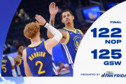 GSWの脇役達が躍動しNOPとの接戦を制する！プール38ptsムルダー28pts