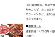 【画像あり】焼肉店さん、女性だけ半額の差別メニューを提供してしまうｗｗｗｗｗｗｗｗｗ