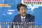 安倍晋三「ウラジーミル。君と僕は、同じ未来を見ている。」←見てそうな事