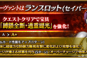 [FGO]7周年強化クエスト7日目「ランスロット」と「バニヤン」の宝具強化！効果と倍率は？