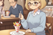 【悲報】上司に「老眼？」と笑われたOL、スイーツで気分転換を試みるもモヤモヤが残る