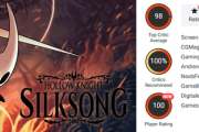 【神ゲー】Hollow Knight: Silksongさん、メディアスコア100点ユーザースコア100点を達成wwwwwww