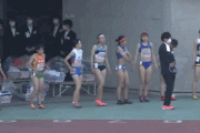 【gif】女子高校生陸上でポロリ！！！！