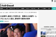 【衝撃】大谷翔平、副収入158億円で世界1位に