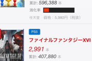 【FF16】今週の売上2,991本←意外と粘ってるという事実