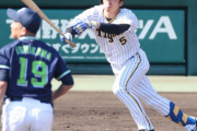 【阪神】近本、あこがれイチロー氏ばり曲芸打ち　12球粘って右前に運ぶ