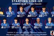 【速報】サッカー日本代表vsキルギス戦のスタメン発表wwwwwww