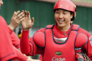 カープ石原貴規が侍J周東の盗塁阻止！中村貴浩ダイビングキャッチ！遠藤3回0封！高橋昂2回4失点。長谷部＆一岡＆塹江1回無失点【広島0-6ホークス/2軍試合結果】